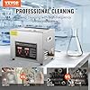 VEVOR Nettoyeur à Ultrasons 10L en Acier Inoxydable Bac Ultrasons Numérique avec Chauffage Temps et Température Réglables Appareil de Nettoyage Ultrasonique pour Bijoux Lunettes Montres Labo Clinique