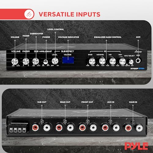 image for 4 Band Parametric Equalizer - Bluetooth Wireless Audio Connectivity, B