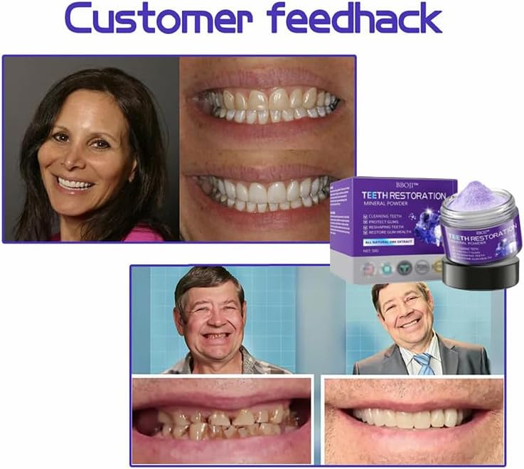 Miniatura 3 de BBOJI - Polvo mineral de restauración de dientes, polvo mineral de restauración de dientes BBOJI, protege los dientes y las encías y resuelve