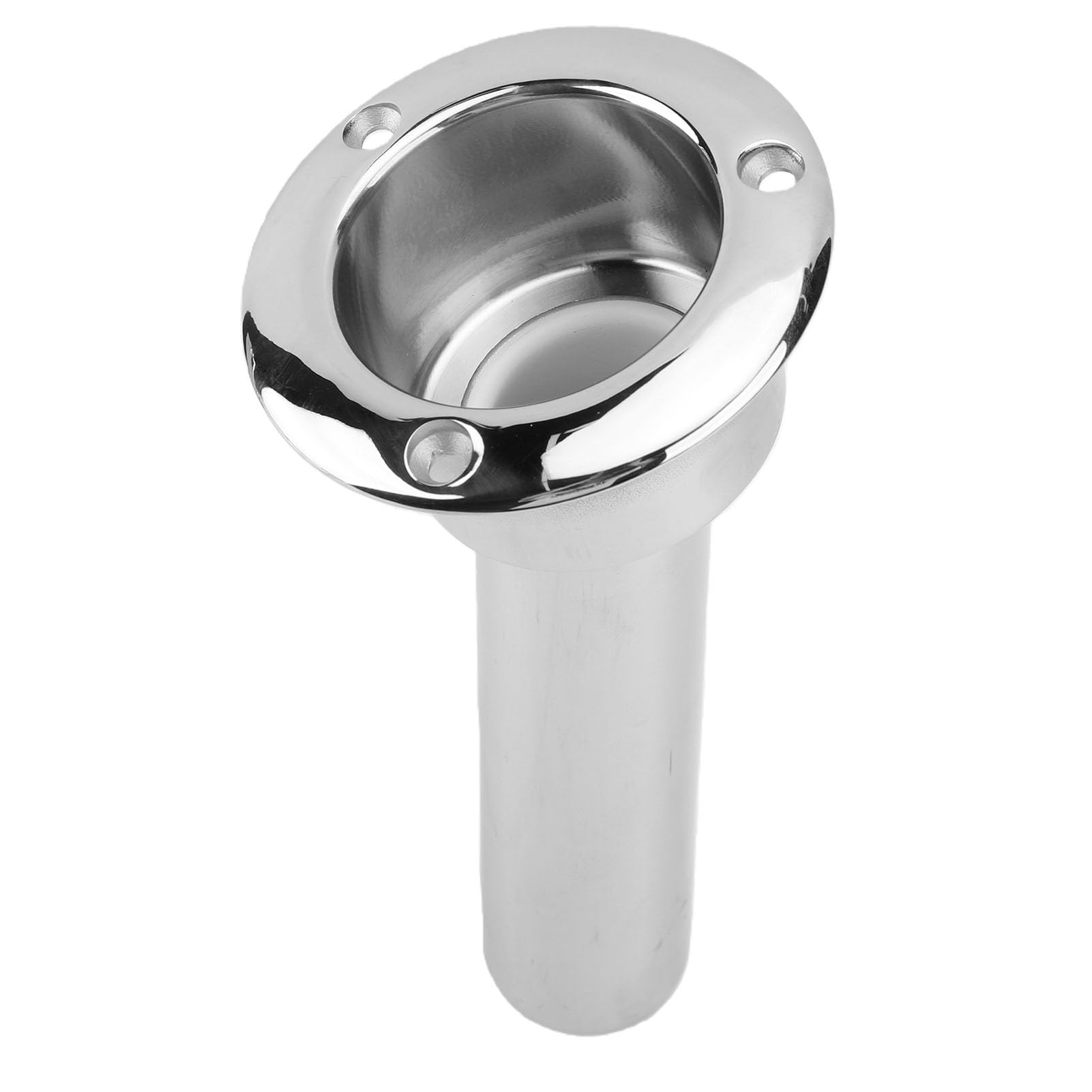 Haofy Uchwyt na wędkę do łodzi, Stal Nierdzewna 316, montaż Podtynkowy 40 Mm do Statku Jachtowego, Kubek 78 Mm, Zintegrowany z 3 Kątowym Kołkiem Zatrzymującym drenaż Pontonu z konsolą