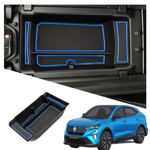 Ruiya 2024 Rafale Caja de almacenamiento para Rafale 2025 2026 Accesorios Caja Reposabrazos Consola Central Organizador Central Reposabrazos Bandeja Compatible con Renault Rafale Hybrid 2024 2025