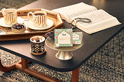 Oud Al Awatef Bakhoor Set عود بخور و مبخرشمعدان By Dukhni | 2 X 9 Piece Each & Snowflake Bakhoor Burner | Arabic Bakhoor Incense| Fresh Citrus Oud Blend| Perfect For Prayer Time | To Relax & Meditate #TOP1