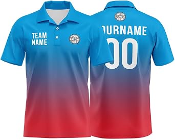 Custom Polo Golf Shirts for Men Women Youth Print Design Your Own Name Number Logo