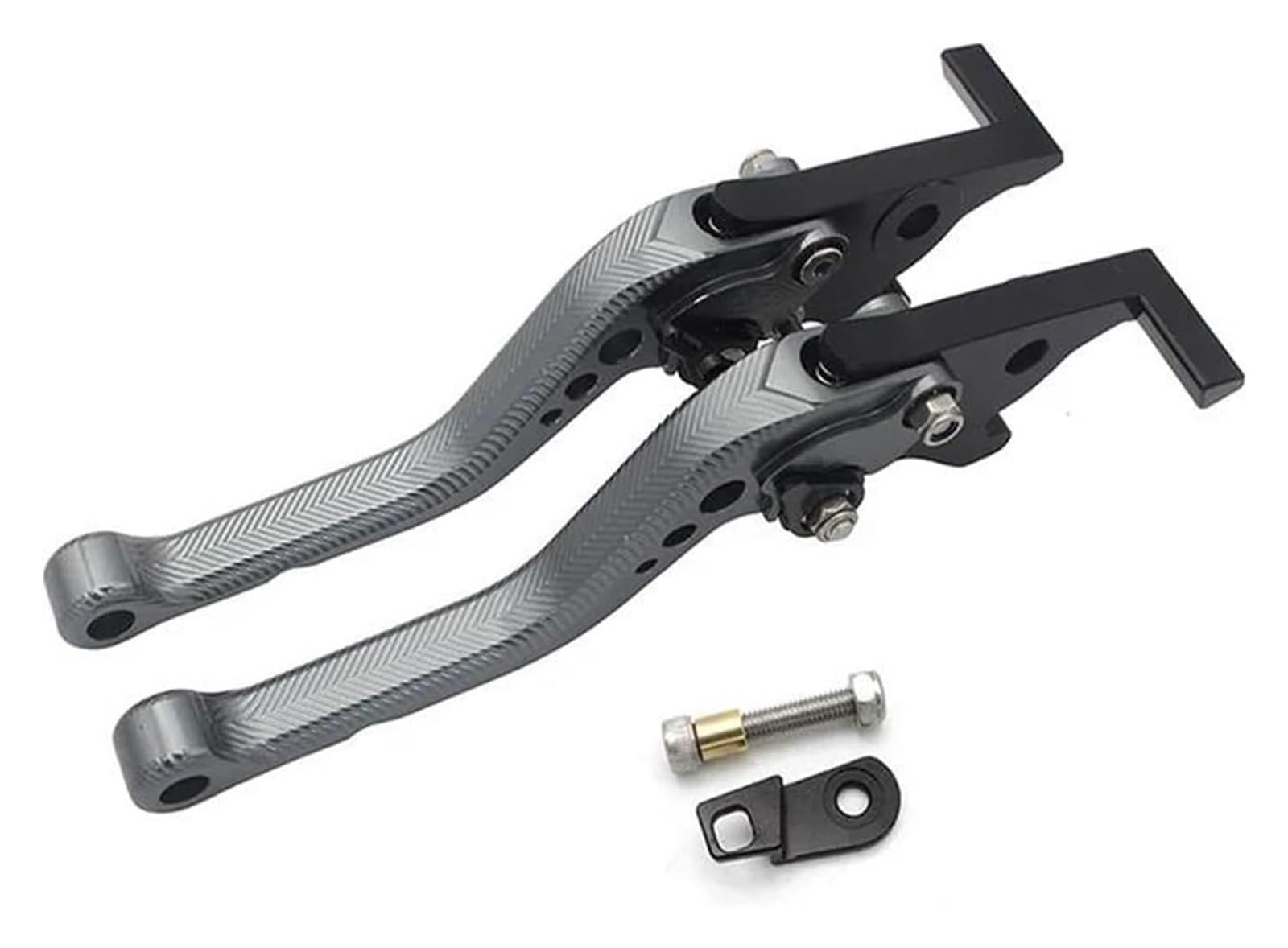 Oiajdsad Titanium Motorcycle Clutch Levers For Nmax 155 150 125 2015-2020 Parking Lock Lever 3D Shortable Motorcycle Handle Brake Clutch Levers Clutch Brake Handle