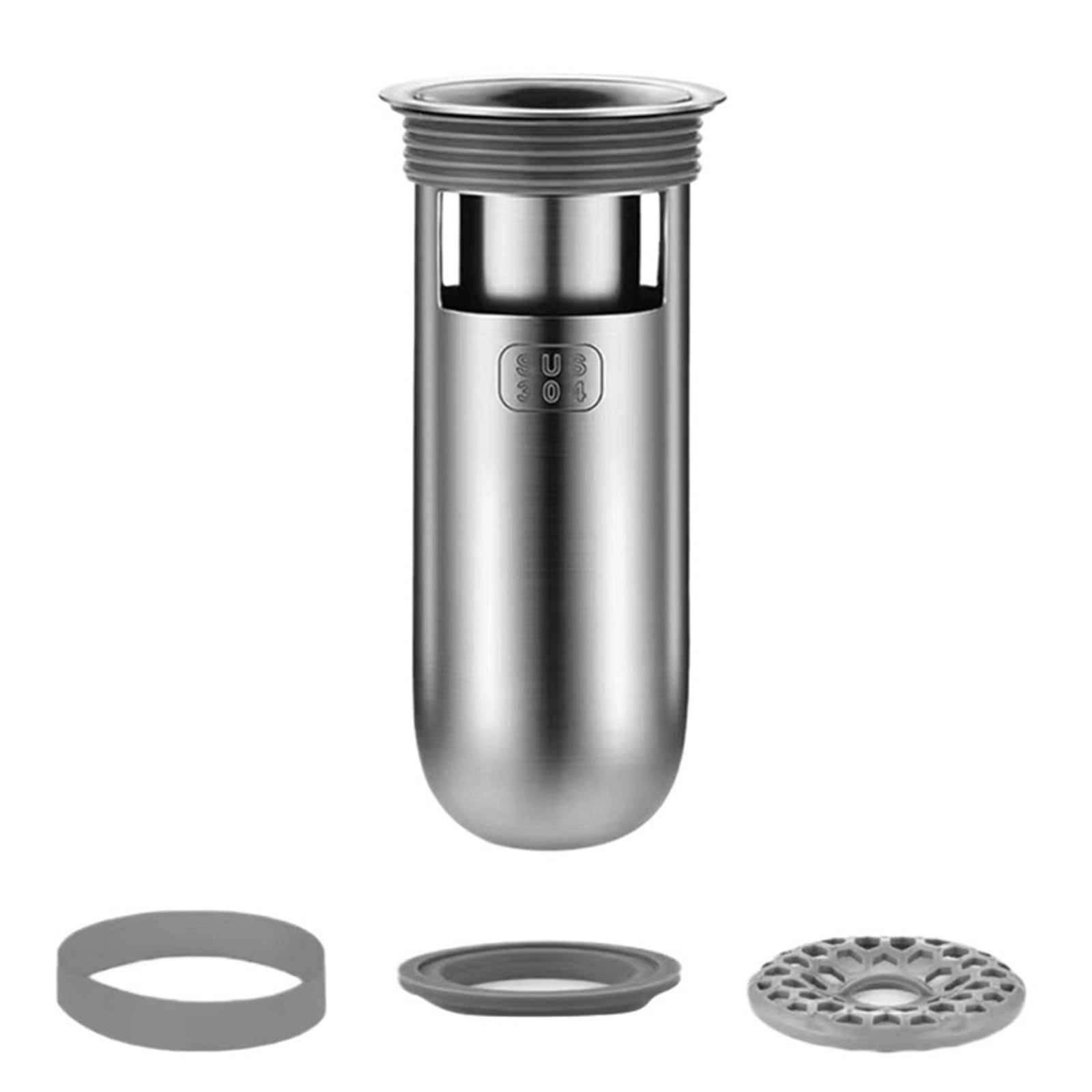 Bouchon de vidange de douche anti-odeur L en acier inoxydable
