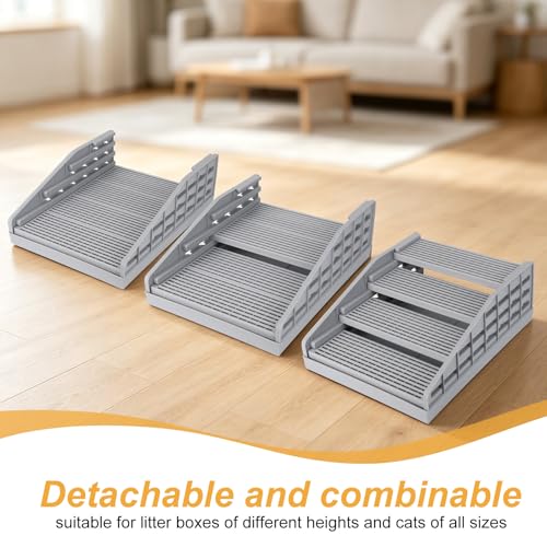 Accessoire litière automatique détachable et combinable gris - 5