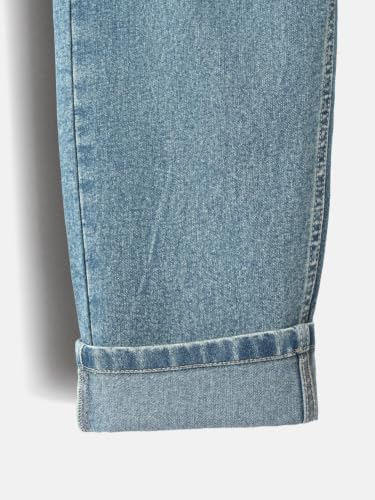 Image of Urbano Juniors Boy's Loose Baggy Fit Washed Denim Jeans Stretchable