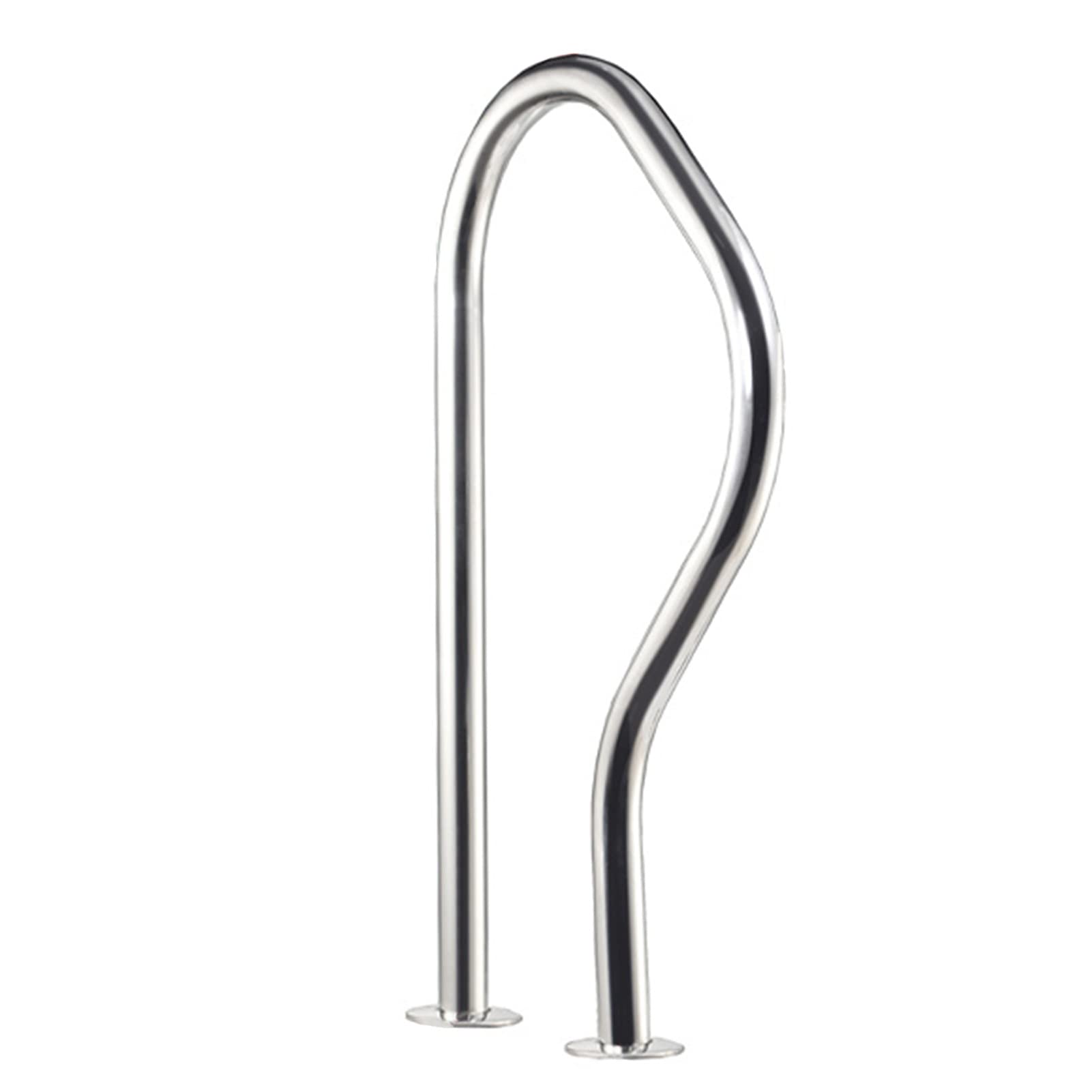 Swimming Pool Safety Hand Rail Swimming Pool Handrail - Complete Kit, Pool Steps Hand Rail for Inground Entrances，Stainless Steel Non-Slip Stair Railing Safety Grab Bars，31.5" x 18.5"