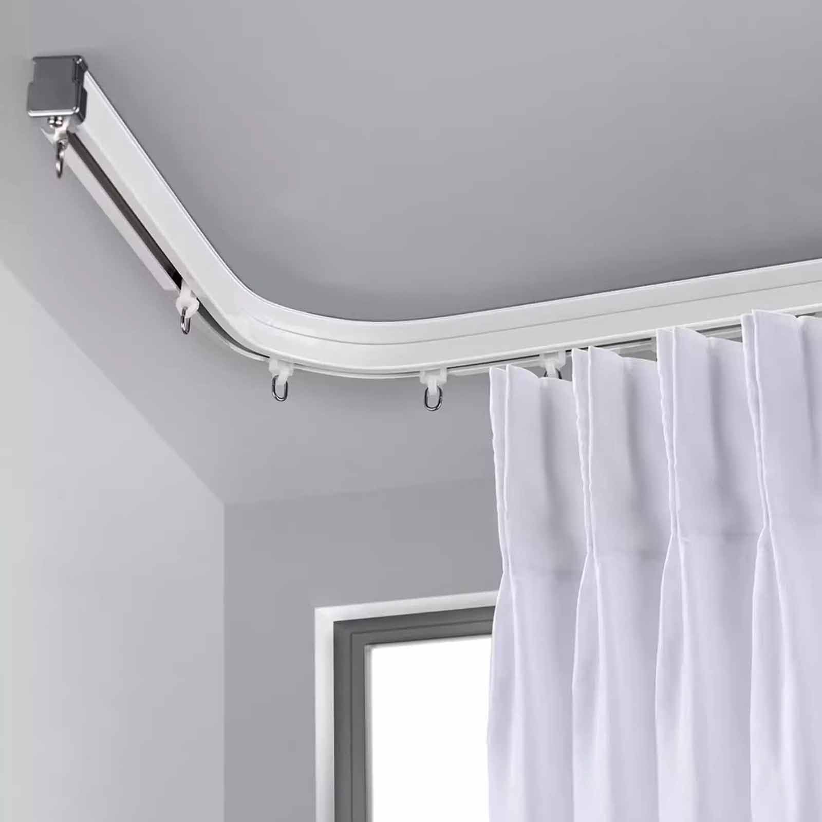Soporte flexible para techo con poleas silenciosas de fácil instalación