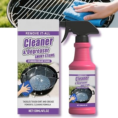 Fast Acting Heavy Duty Grill Degreaser Spray, 2026 New BBQ Grill Cleaner, Multi Functional Grease Remover for Outdoor Grill, Grill Cleaning Spray for Kitchen, Easy Off Oven Cleaner for Home (1 PCS)