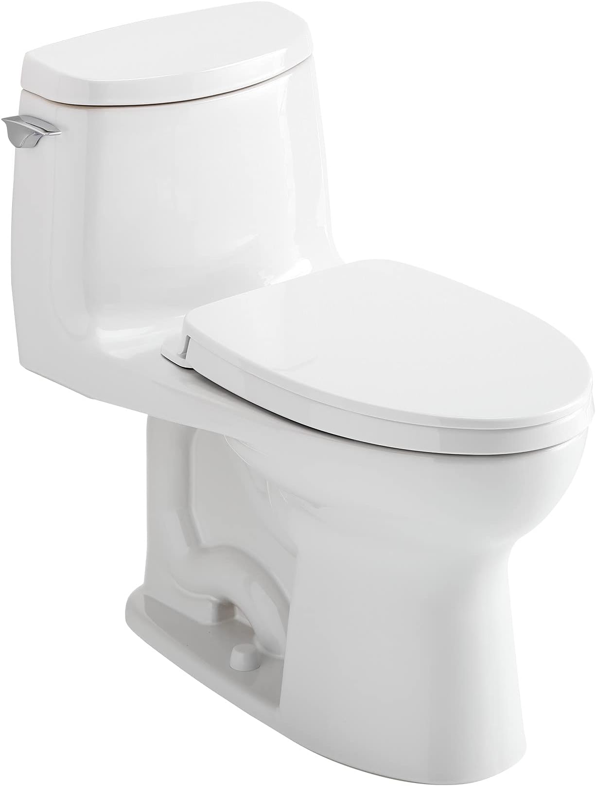 TOTOTMS604124CUFG01 UltraMax II One-Piece Elongated 1.0 GPF Universal Height Toilet and SoftClose Seat Cotton