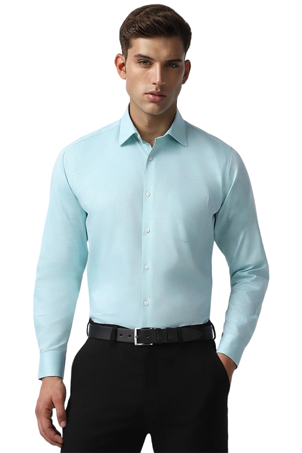 Solid Formal Shirt for Men| Premium Cotton| Full Sleeves| Regular Fit |Breathable Fabric-image-49