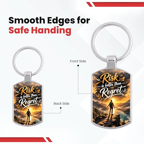 Image of Premium Printed Metal Keychain for Men & Women | High-Definition Artwork Print | Durable Key Ring for Car, Bike, Home & Office Keys | Stylish Decorative Key Holder Gift