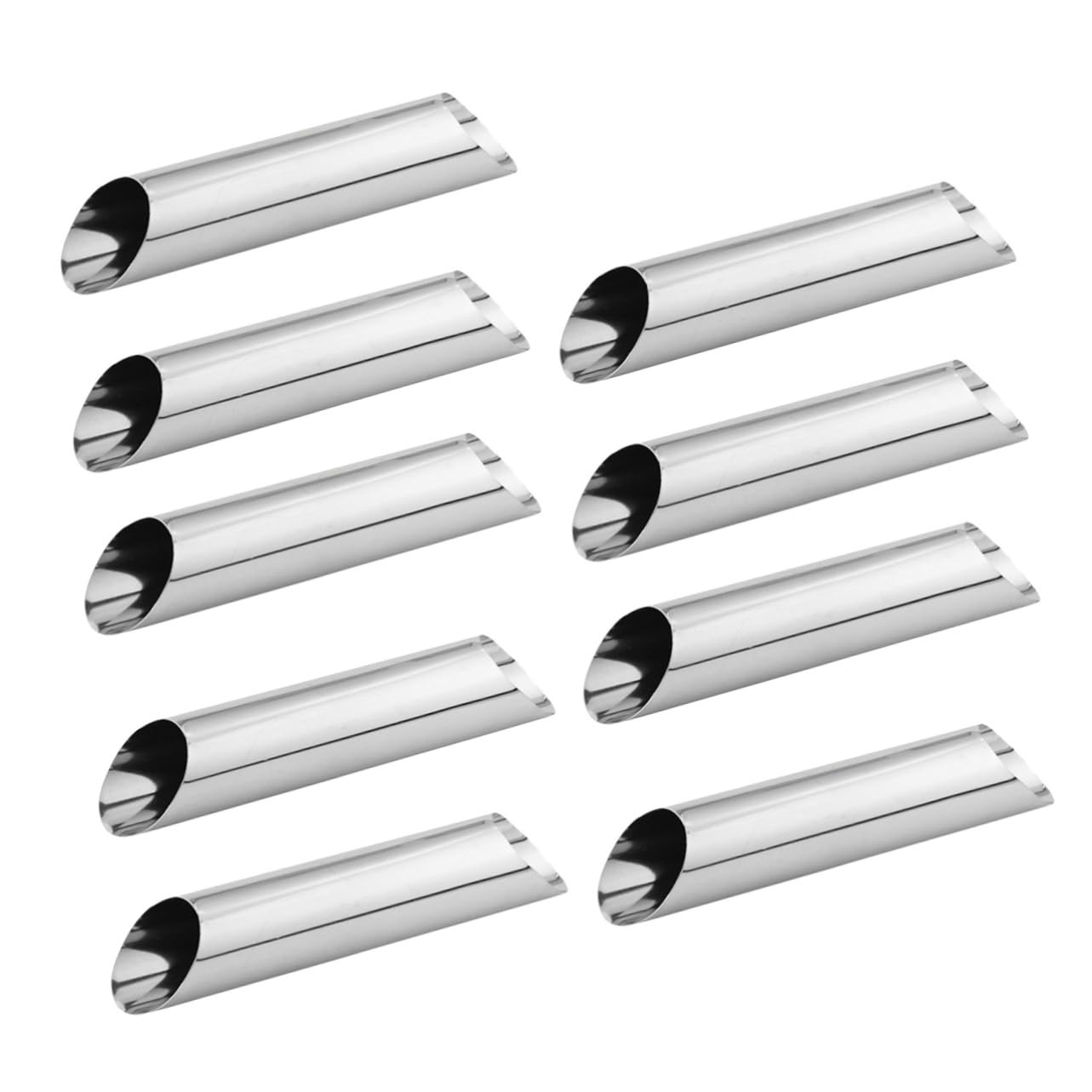 ABOOFAN 12pcs Stainless Steel Bread for Croissant Baking Cylindrical Shaped Tools for Home Bakery Reusable Easy to Clean Baking Supplies present for Enthusiasts