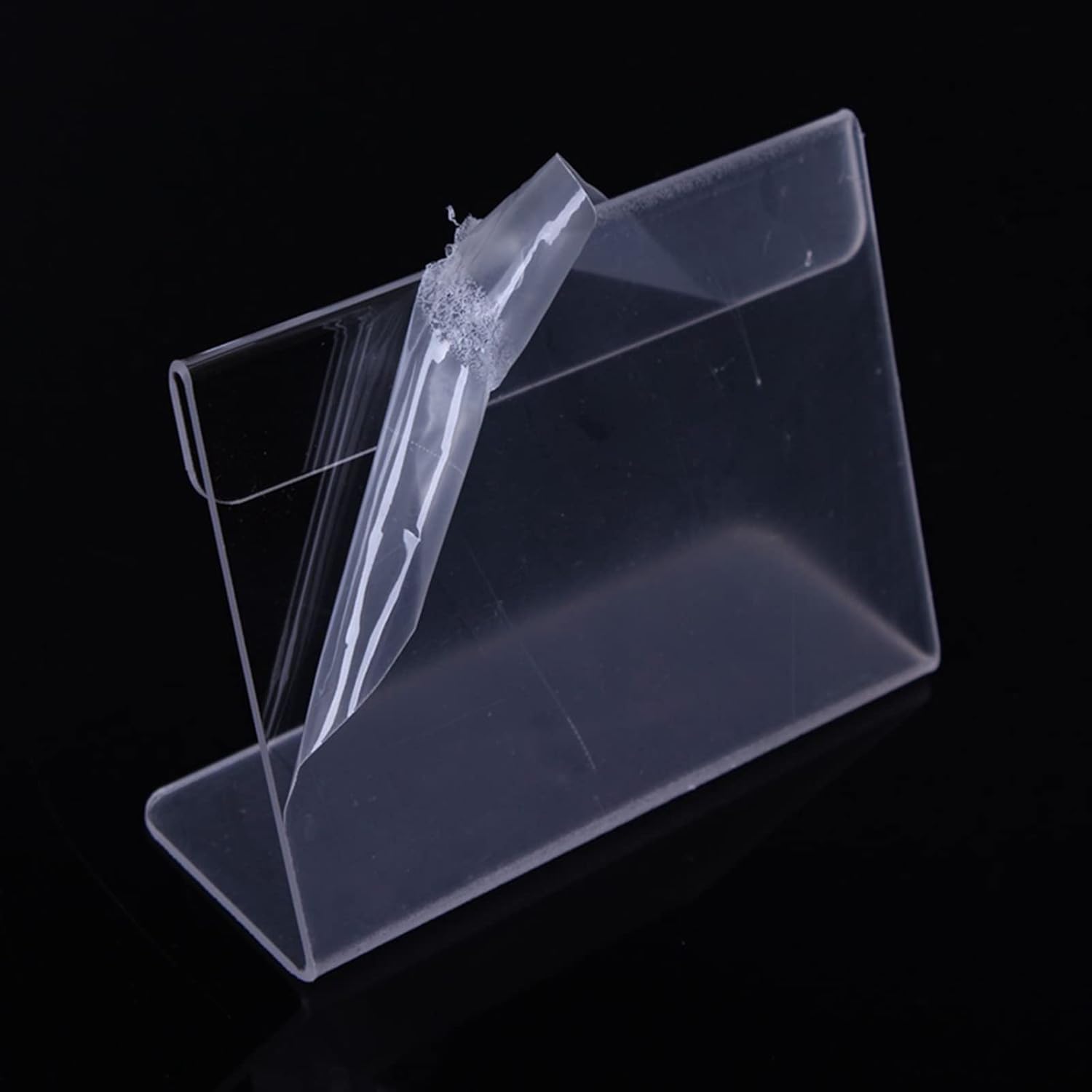 Pack of 25 Label Display Holder Transparent Price Tags Holder Label