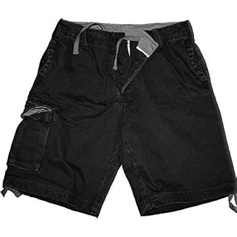 Spiral Vintage Cargo Shorts in Black Cover