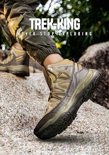 Image of ASIAN Men's Everest-21 Sports Trekking & Hiking,Walking Hi-Neck Shoes with Rubber Outsole & Memory Foam Insole Lace-Up Shoes for Men's & Boy's