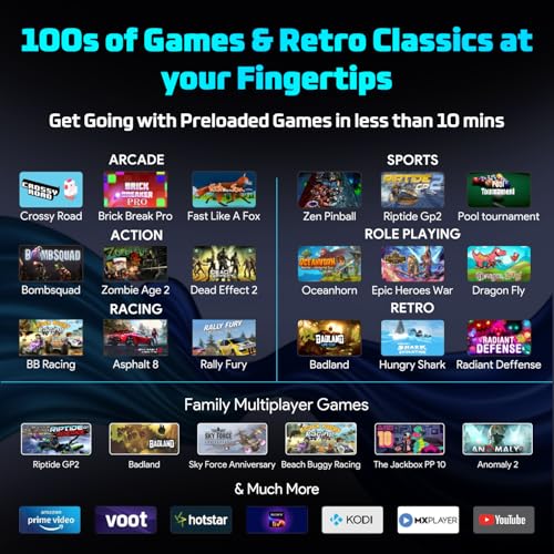 EvoFox-Game-Box-V2-TV-Gaming-Console-With-Smart-Remote-and-Game-Controller-4-GB-RAM-32-GB-Storage-Powerful-GPU-Quad-Core-Processor-Bluetooth-50-4K-Output-Preloaded-Games-Coal-Black