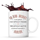 Planetee Tasse Jean-Jacques aussi g�nial | Id�e Mug Cadeau Pr�nom Surnom Nom de Famille Anniversaire No�l