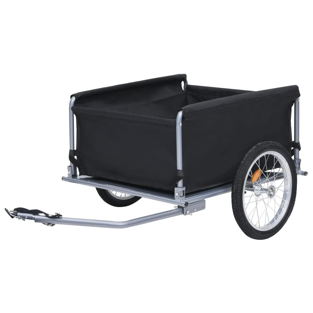 Rimorchio da carico for bici con vano di carico rimovibile e copertura resistente alle intemperie, Carrello portaoggetti for rimorchio da carico for bici con catarifrangenti for il trasporto di generi