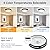 Peblto Dimmable LED Flush Mount Ceiling Lights, Modern Matte Black 5CCT 2700K~6000K Hallway Lighting Fixtures, Low Profile Round Ceiling Lamp for Bedroom, Laundry Room, Kitchen (11.8 inch, Black)