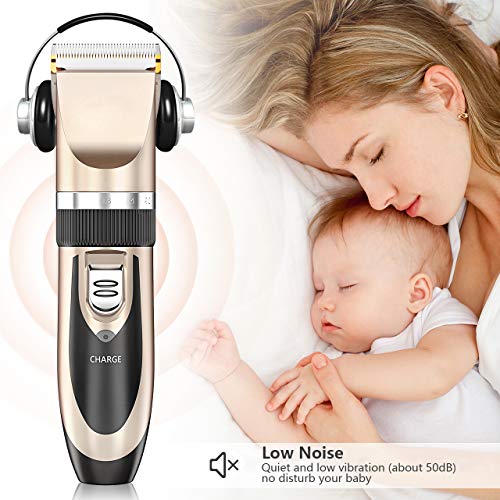 image for Hair Clippers - Nicewell Low Noise Hair Clippers for Men Kids, Cordles