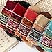 Livwellia 5 Pairs Autumn Winter Cute Colorful Women Warm Wool Socks Thicken Cashmere Snow Women Socks-5Pairs-A2411-Eu35-40