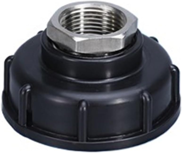 1000L Durable IBC Tote Tank Fittings S60X6 to 1/2" 3/4" 1" Garden Hose Connector IBC Tank Valve Replacement Adapter(A)