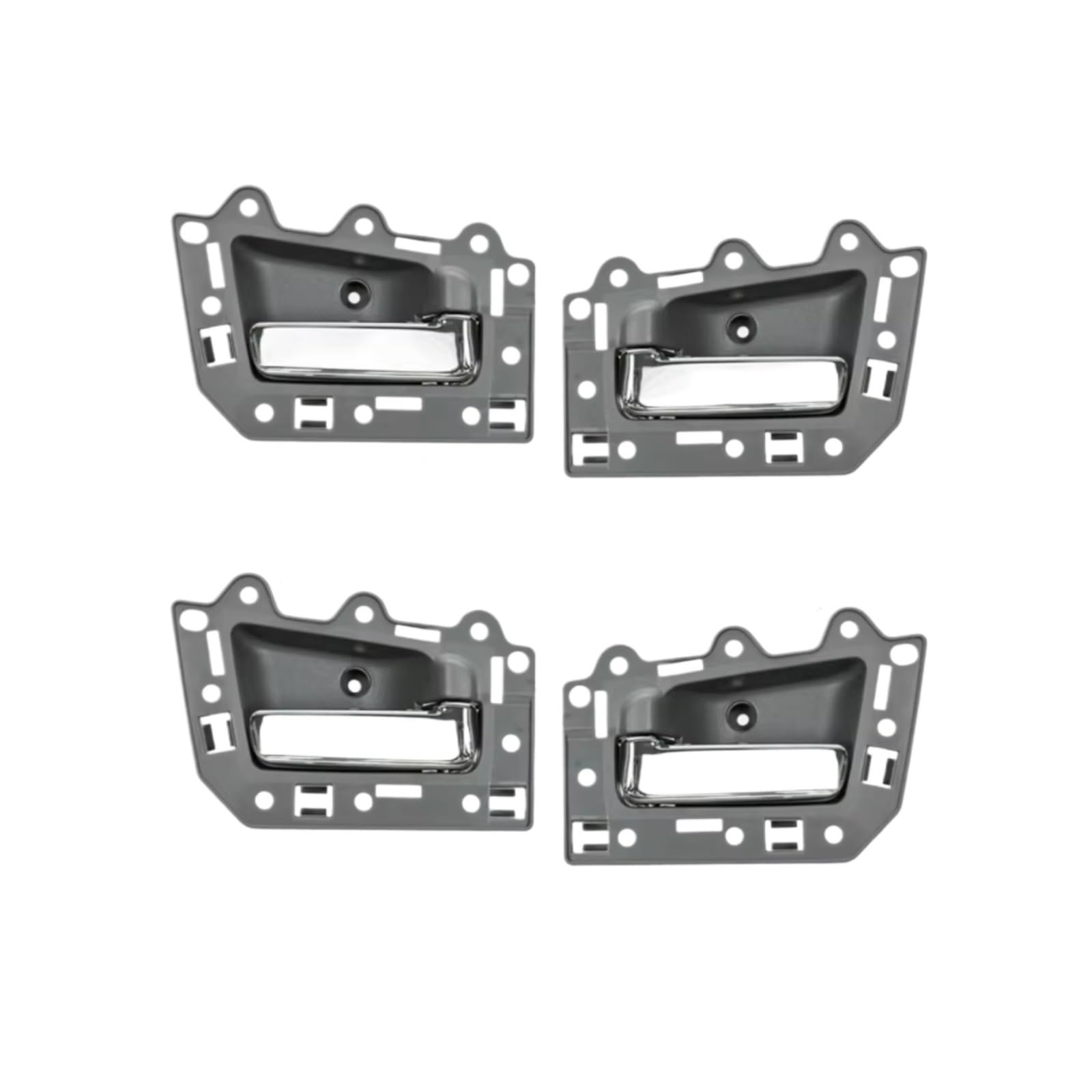 BYHWAEE Door Inner Handle Compatible with Jeep for Grand for Cherokee 2005 2006 2007 2008 2009 2010 2011 Car Interior Door Handle Parts OE 1JV461J3AA(Silver)