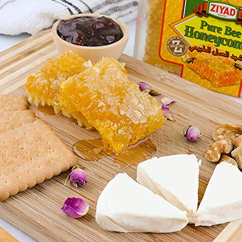 Ziyad Raw All-Natural Honeycomb, 100% Pure Unfiltered Honey Comb, 100% All-Natural, No Additives, No Preservatives, Fresh From The Farm! 13 Oz Pack Of 4 #TOP1