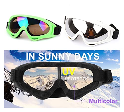 Gafas de esquí X400 negro plata con protección UV para snowboard 5