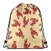 Produktbild ERTERT Baby Crawfish Sporttasche Wasserfeste Kordelzugtasche Unisex Leichter Cinch Sack Robuster Rucksack mit großer Kapazität für Sportreisen, Wandercamping