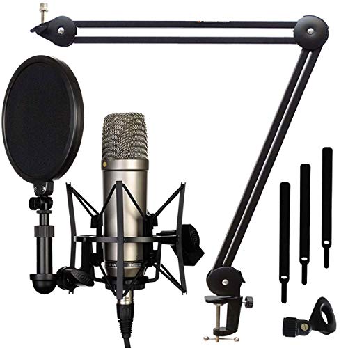 Rode NT1-A Kondensator-Mikrofon Set + keepdrum MS138 Gelenkarm Tisch-Stativ