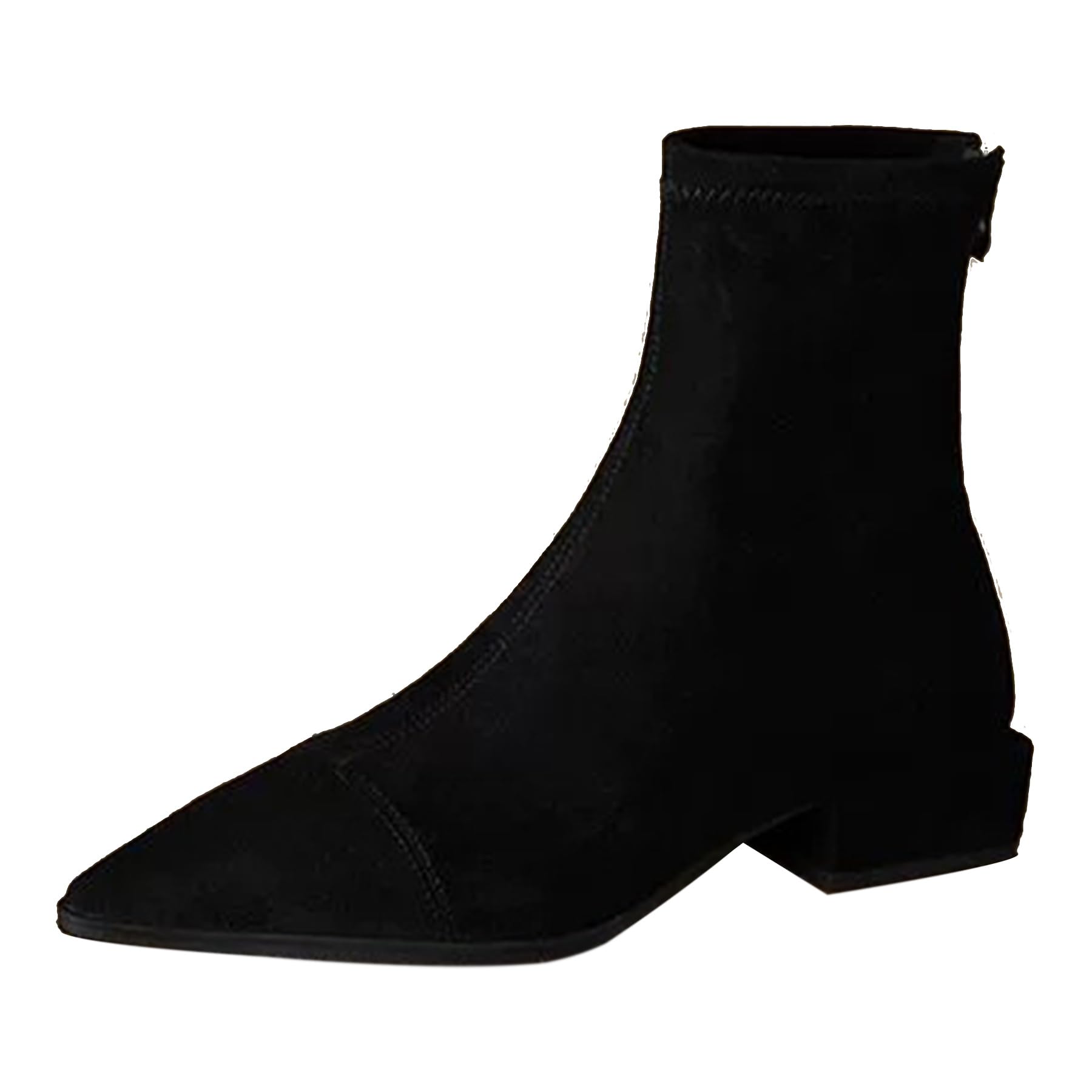 Gicoiz Women Pointed Toe Low Heel Chelsea Boots