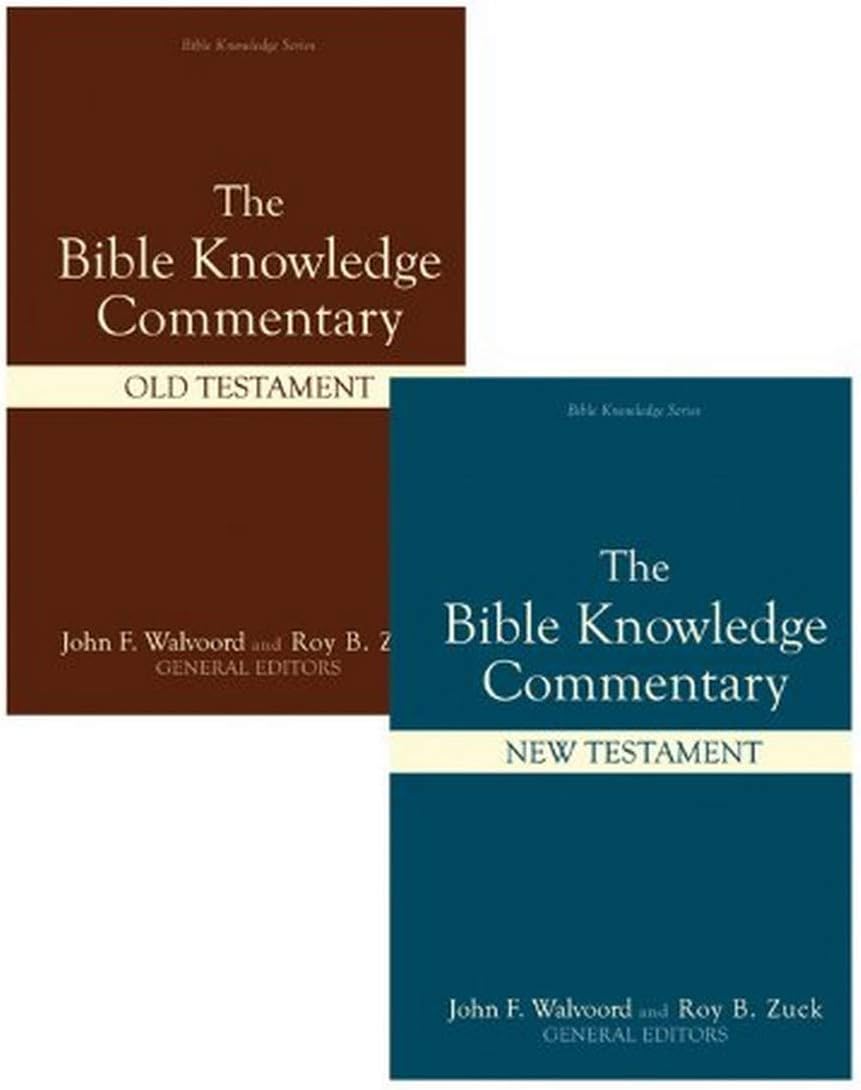 Bible Knowledge Commentary (2 Volume Set) (Bible Knowledge Series)