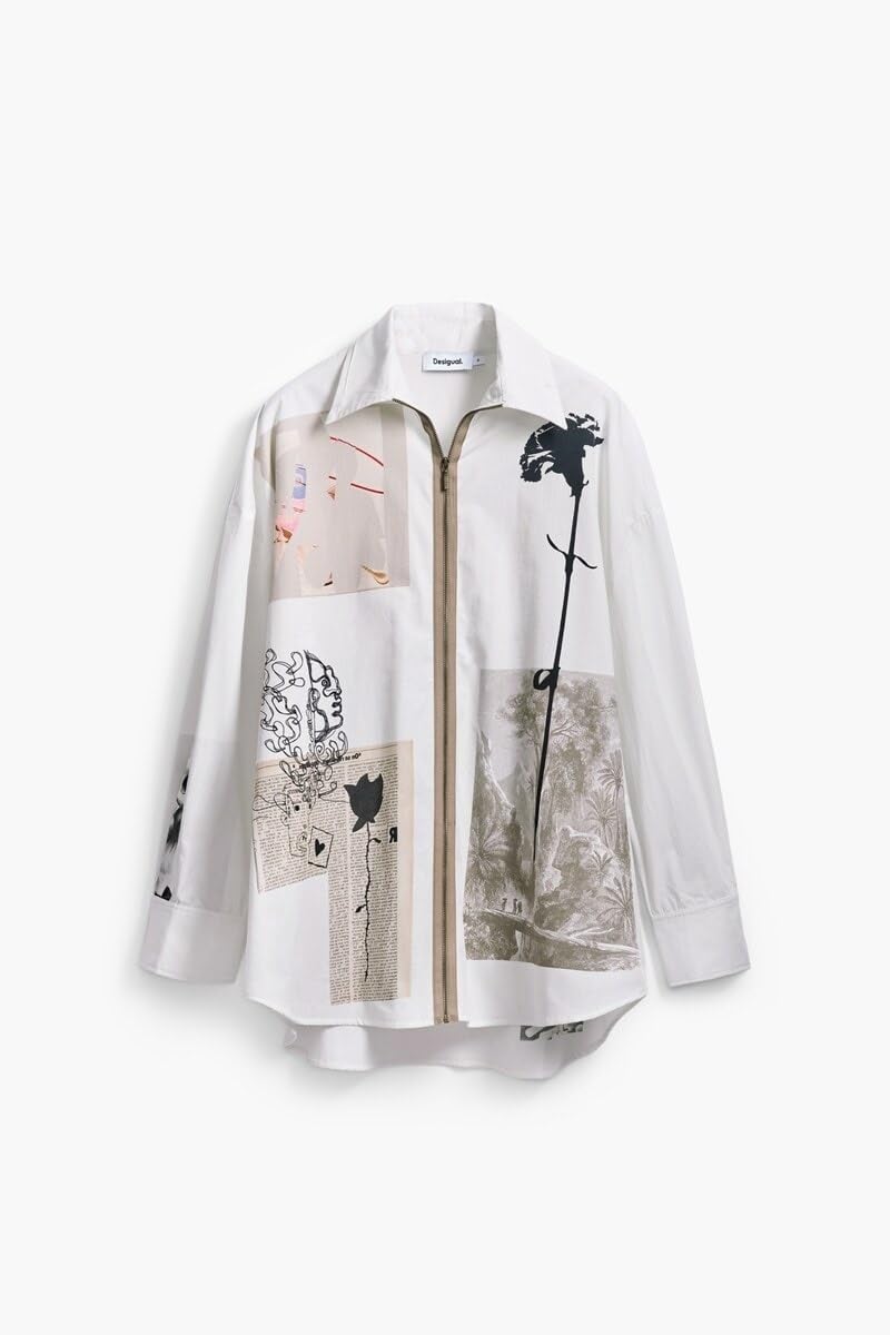 Desigual T-shirt damski, biały, M