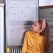 Acrylic Magnetic and Clear Dry Erase Board Calendar for Refrigerator,16.6''x11.8'' Clear 2 Set Monthly and Weekly Calendar for Fridge Reusable Planner with 7 Color Markers