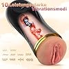 Masturbator Sex Spielzeug für die Männer solo, Masturbieren Mann elektrisch Pocket Pussy mit 10 Vibrationsmodi, Masturbatoren Gay Sexspielzeug Blowjob Taschenmuschi Sex Toyset für Man Toys Muschi Toy – Bild 4