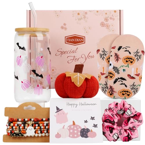 Halloween Gifts for Women, Teen Girl, Boo Basket Stuffers for Women, Cute Pumpkin Gift for Daughter, Her, Girl, Friend, Bff