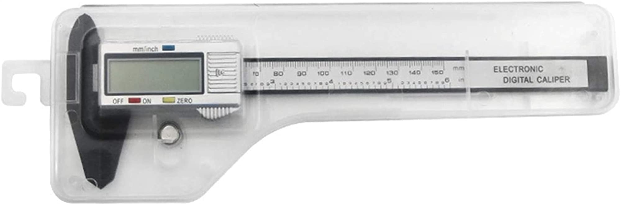 Calibre numérique avec écran LCD conversion métrique anglaise et jauge de profondeur 0-150mm - 6