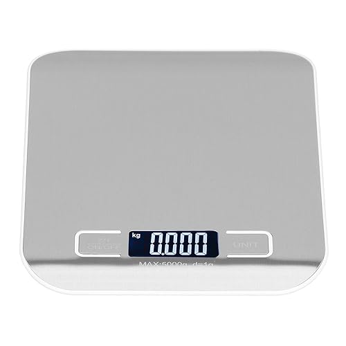 Miniatura 9 de Báscula de cocina Báscula para hornear portátil de acero inoxidable para alimentos domésticos Medidor de gramo de peso digital de frutas Báscula