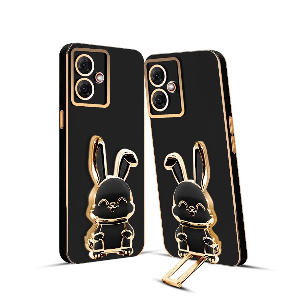KARWAN®️ 3D Bunny with Folding Stand Back Cover Case Compatible for Moto G54 | Slim electroplated case | Stand case | Soft TPU | Space Astro Theme | Camera Protection-Blue (B0D988WKGS) Amazon Price History, Amazon Price Tracker