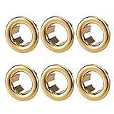 ARCORA 6 Pack Sink Overflow Ring Gold Bathroom Kitchen Sink Basin Trim Overflow Cover Hole Insert Cap