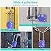KAWAHA CL21VP 2.6 Inch Long Shackle Combination Lock, 4 Digit Combination Padlock Set Your own Combination for Gym Locker Lock, School, Gates, Doors, Toolbox, Hasps and Storage (Very Peri (L) *1)