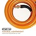 FYPower Air Compressor Hose 1/4 Inch x 50 Feet Flexeel Reinforced Polyurethane (PU) Air Hose with Fittings, Bend Restrictors, 1/4