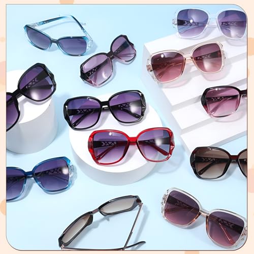 Image of DragonflyDreams Women Large Sunglasses, UV 400 Glasses | Oversized Classic Trend Ladies Sunglasses Sparkling Large Frame