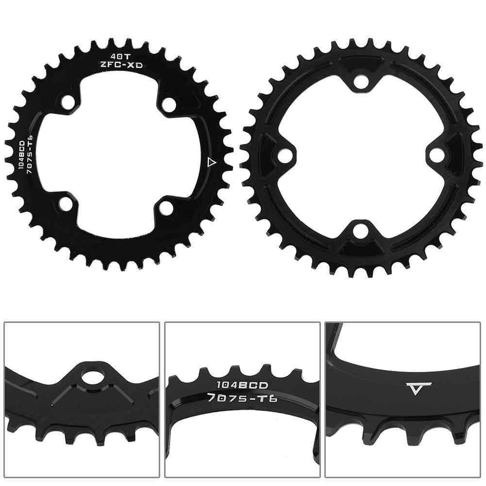 Broco Guarnitura Corona, BCD 104MM 40T limitare Largo Corona Singola Catena Anello for Guarnitura AM/XC Biciclette