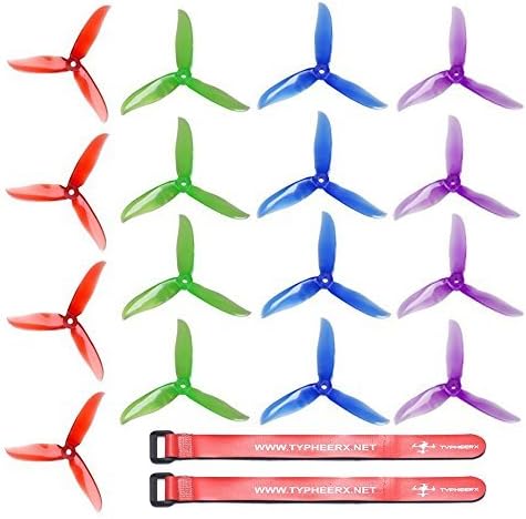DALPROP T5046C 5046 Cyclone 16PCS Transparent Tri-Blade Propeller FPV Racing UAV ，Five inches 8CW 8CCW
