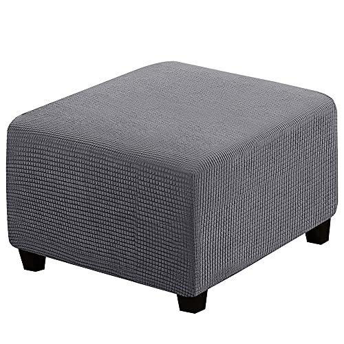RTSFKFS Funda Otomana Cuadrado Elástica Funda De Reposapiés Sofá Protector De Puff Funda Protectora Cover
