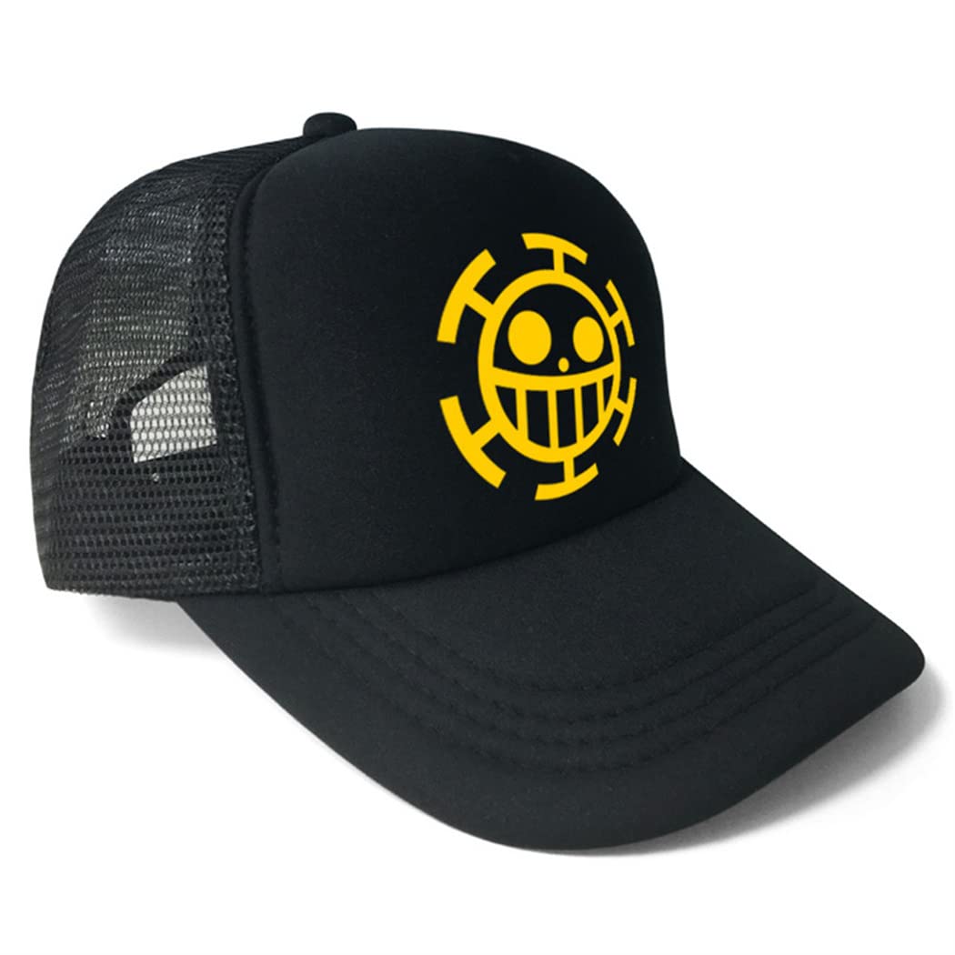 WANHONGYUE One Piece Men's Baseball Cap Women's Trucker Hat Adjustable Snapback Mesh Dad Hat for Anime Cosplay